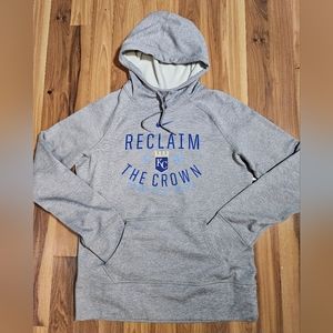 Womens Nike Hoodie Sz MEDIUM Kansas City Royals Gray Therma-fit  006